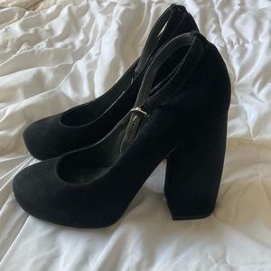Jeffrey Campbell Suede Mary Janes